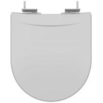 Assento Sanitário Tampa de Vaso Incepa Calypso Convencional Cinza Polipropileno Anatômico Resistente Fácil Limpeza Fixadores Ajustáveis