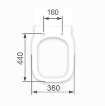 Assento sanitario tampa para vaso debba roca mdf