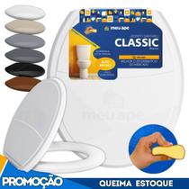 Assento Sanitário Tampa Vaso Almofadado Classic Oval Redondo Deca Celite Logasa Incepa Assento Sanitário Tampa Vaso Almofadado Classic Oval Redondo Deca Celite Logasa Incepa