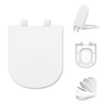 Assento Sanitário Termofixo Tupan Deca Vogue Plus Soft Close Amortecedor Bactericida Branco Anatômico Resistente e Fácil Limpeza