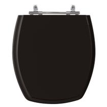 Assento Sanitário Thema Preto Tampa para Vaso Incepa de Madeira Laqueada - SB