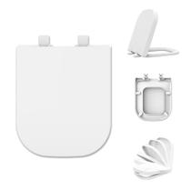 Assento Sanitário Tupan Deca Quadra Axis Roca Gap Soft Close Termofixo Bactericida Anatômico Branco Alta Resistência