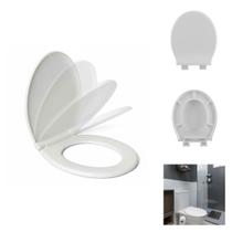 Assento Sanitário Universal Oval Soft Close PP Branco Astra