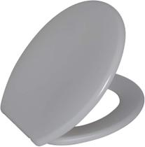 Assento Sanitário Vaso Almofadado Oval Cinza Astra Cz1 Assento Sanitário Vaso Almofadado Oval Cinza Astra Cz1