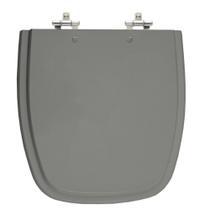 Assento Sanitário Versato/Fit Cinza Pérola (Escuro) Tampa para Vaso Celite em Madeira Laqueada