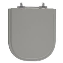 Assento Sanitário Vogue Plus Cinza Vip (Escuro) Tampa para Vaso Deca de Madeira Laqueada - SB