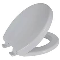 Assento Soft Close Oval Univ Cinza Claro Tampa Vaso Incepa