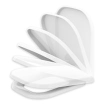 Assento Tampa de Vaso Deca Living Soft Close Branco Polipropileno Anatômico Amortecedor Compatível Quadra Axis Polo Unic Roca Gap Lorenzetti Lorenlike