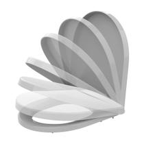 Assento Tampa de Vaso Roca Nexo Cinza Soft Close Polipropileno Anatômico Compatível Celite Riviera Incepa Neo Docol Liss Lift Tupan
