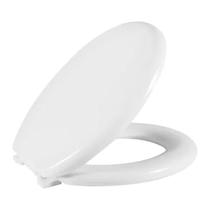 Assento Tampa Para Vaso Sanitário Almofada Convencional Oval Branco Astra Taj/as