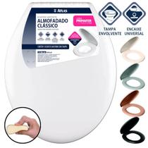 Assento Tampa para Vaso Sanitário Oval Almofadado Atlas Primafer Fácil Instalação e Limpeza Conforto e Durabilidade