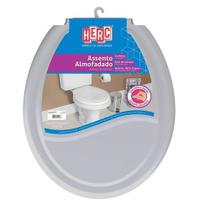 Assento Tampa Vaso Sanitário Almofadado Prime Cinza Cl Herc