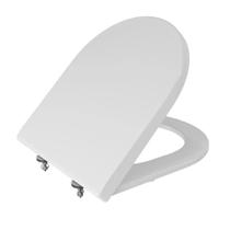 Assento Termofixo Valentina Branco Premium Soft Close Click Slim