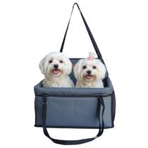 Assento Transporte Para 2 Pets Juntos no Carro Cadeira de Segurança Para Cachorros e Gatos Até 15kg