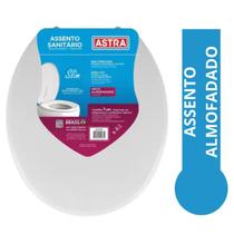 Assento Vaso Sanitário Slim Almofadado Universal Oval Astra Assento Vaso Sanitário Slim Almofadado Universal Oval Astra
