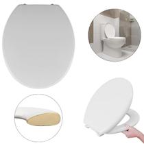 Assento Vaso Sanitário Tampa Oval Almofadado Branco Astra