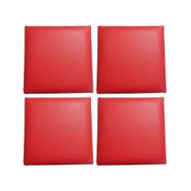 Assentos De Banqueta 30 CM KIT COM 4 Cor:Vermelho