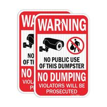 Assine GicnKeuz Large Warning, não é despejador, lixeira de 45 x 30 cm, 2 unidades Assine GicnKeuz Large Warning, não é despejador, lixeira de 45 x 30 cm, 2 unidades
