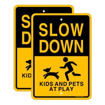 Assine Jowanyo Slow Down Kids and Pets at Play 43x30 cm (pacote com 2) Assine Jowanyo Slow Down Kids and Pets at Play 43x30 cm (pacote com 2)