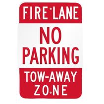 Assine SmartSign T1-1063-HI_12x18 Fire Lane sem estacionamento