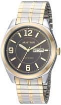 Assista à pulseira masculina Armitron 20/4591BKTT Day/Date em dois tons