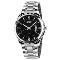 Assista ao calendário digital impermeável de quartzo luminoso SKMEI