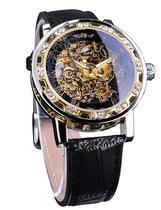 Assista FORSINING Winner Retro Mechanical Skeleton com diamante