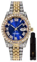 Assista HUNRUY Hip Hop Iced-Out Bling Diamond Luxury para homens