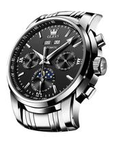 Assista OLEVS Automatic Self Winding Moon Phase para homens