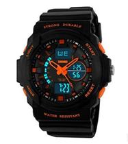 Assista SKMEI Fashion Casual Men Sports Military 2 Time Zone