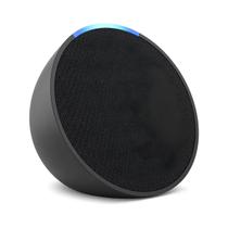 Assistente Virtual Amazon Alexa Echo Pop Compacto Smart Speaker - Preto - Caixa de Som Inteligente