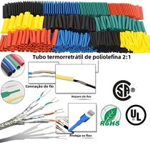 Assortimento de Mangas de Cabo Termorretráteis com Rolha - 164 Peças