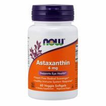 Astaxantina 60 cápsulas gelatinosas vegetais da Now Foods (pacote com 6)