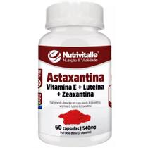 Astaxantina + vit. e + luteina + zeaxantina 540mg 60caps nutrivitalle