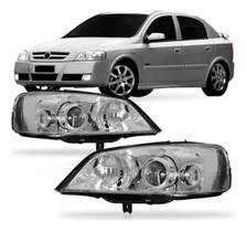 Astra 03/12 farol manual cromado lado esquerdo Astra 03/12 farol manual cromado lado esquerdo