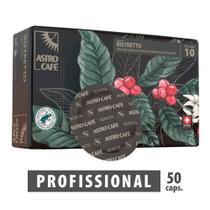 Astro Café Pro Cápsulas 50 Un Ristretto Arábica Intenso Compatível Nespresso Professional