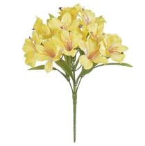 Astromelia cetim amarelo 34CM florarte