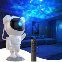 Astronaulta Projetor de luz noturna para quarto, controle remoto e temporizador, projetor de estrelas no teto