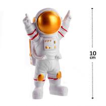Astronauta Apontando o Ceu 10cm Estatua Resina - C3B