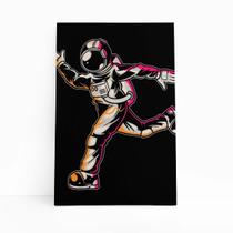 Astronauta Dançando Desenho Decoração Quadro Canvas 60x40cm - PlimShop