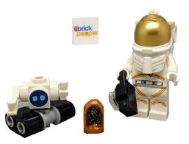 Astronauta de brinquedo LEGO City Space Port com robô Space Rover