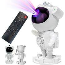 Astronauta Projetor Led Bluetooth Caixa De Som Musica Ceu Estrela Galaxia Lua Decoraçao Espacial Casa Quarto Area Lazer Descanso