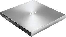 ASUS ZenDrive Silver 13mm External 8X DVD/ Burner Drive +/-RW com suporte a M-Disc, compatível com Mac &amp Windows e Nero BackItUp para dispositivos Android (cabos USB 2.0 &amp Type-C incluídos)