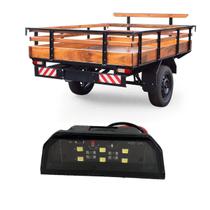 Asx lanterna de placa led carretinha carreta food truck 12v 24v universal