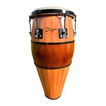 Atabaque Rum-Pi 90cm em Madeira Lyptus e Couro Natural Origem