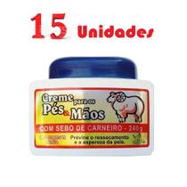 Atacado 15 Creme Para Pés E Mãos Sebo De Carneiro Sanjully Atacado 15 Creme Para Pés E Mãos Sebo De Carneiro Sanjully