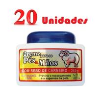 Atacado 20 Creme Para Pés E Mãos Sebo De Carneiro Sanjully Atacado 20 Creme Para Pés E Mãos Sebo De Carneiro Sanjully