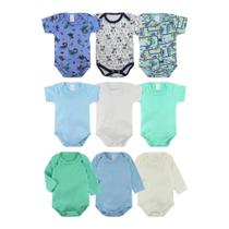 Atacado 20 Pçs Revenda Body Longo E Curto P/ Bebês - Meninos Atacado 20 Pçs Revenda Body Longo E Curto P/ Bebês - Meninos