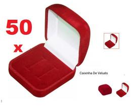 Atacado 50 Caixinhas De Veludo Para Alianças Estojo Vermelho Caixa Atacado 50 Caixinhas De Veludo Para Alianças Estojo Vermelho Caixa