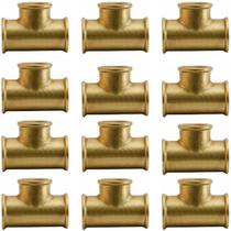 Atacado Conexão Te Bronze 1/2 R/rosca Caixa com 12 Unidades